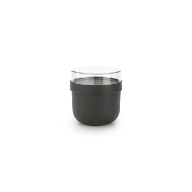 POSODA ZA SHRANJEVANJE BRABANTIA MAKE&TAKE ZA ZAJTRK TEMNO SIVA 0.5L