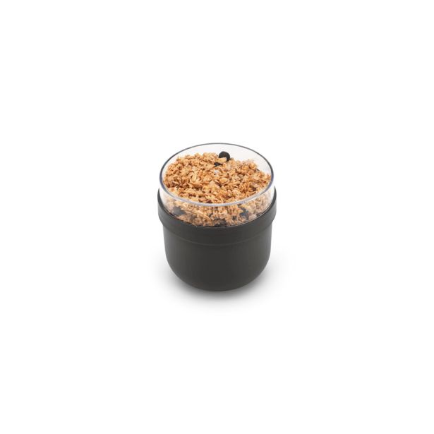 POSODA ZA SHRANJEVANJE BRABANTIA MAKE&TAKE ZA ZAJTRK TEMNO SIVA 0.5L