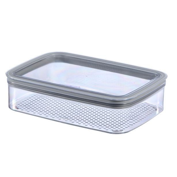 POSODA ZA SHRANJEVANJE CURVER 1.4 LIT DRY CUBE TRANSPARENT/SIVA