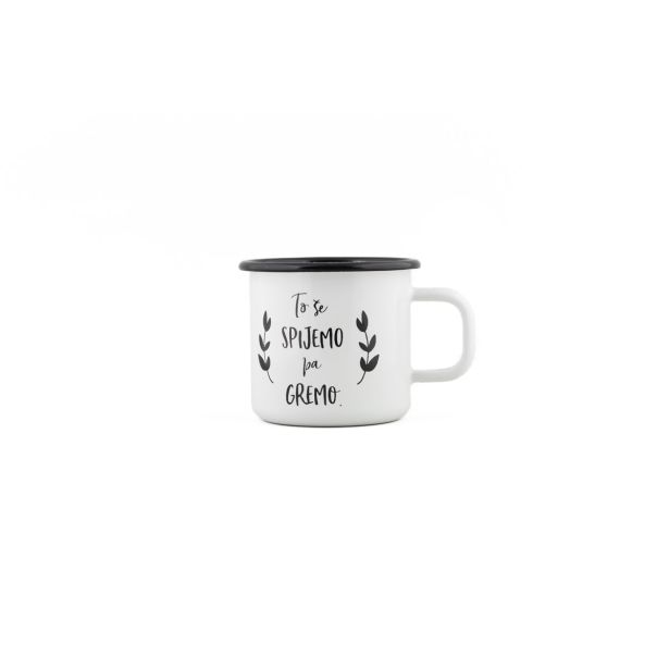 POSODA ZA TOPLE NAPITKE CUCKOO CUPS EMAJLIRAN LONČEK 8 CM, 0.37 L TO ŠE SPIJEMO