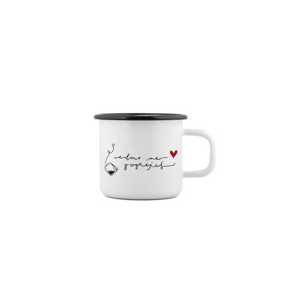 POSODA ZA TOPLE NAPITKE CUCKOO CUPS EMAJLIRAN LONČEK 8 CM 0.37LIT VEDNO ME POGREJEŠ