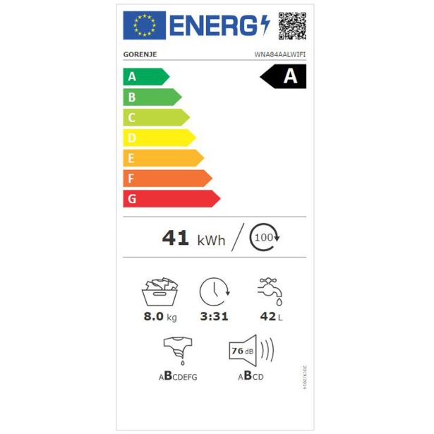 PRALNI STROJ GORENJE WNA84AALWIFI AUTODOSE