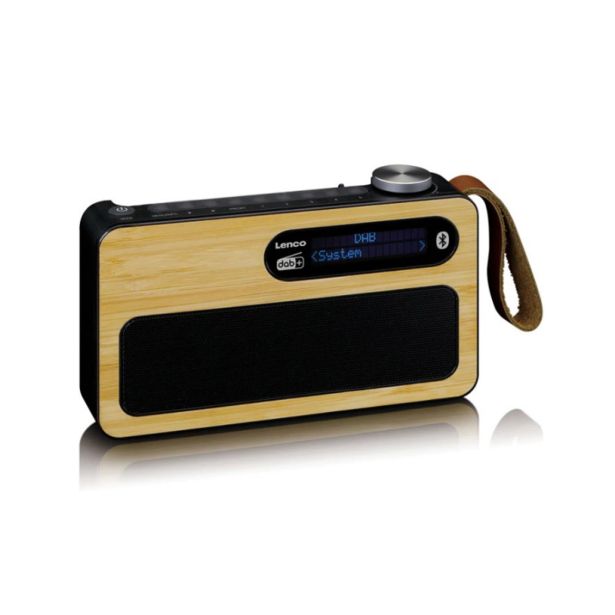 PRENOSNI RADIO LENCO PDR-040BAMBOOBK