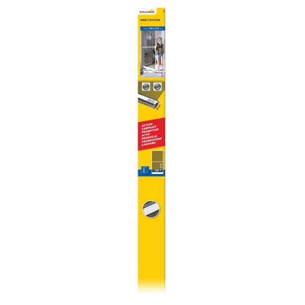 SCHELLENBERG KOMARNIK ZA VRATA Z ALUMINIJASTIM OKVIRJEM BASIC 100X210 CM, BEL