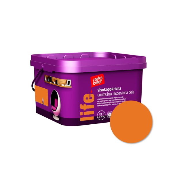 PRIPRAVLJENA BARVA ZORKA COLOR LIFE BURNT ORANGE 4040 2.5 L