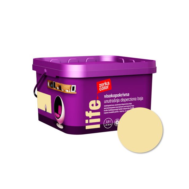 PRIPRAVLJENA BARVA ZORKA COLOR LIFE VANILIJA 4005 2.5 L