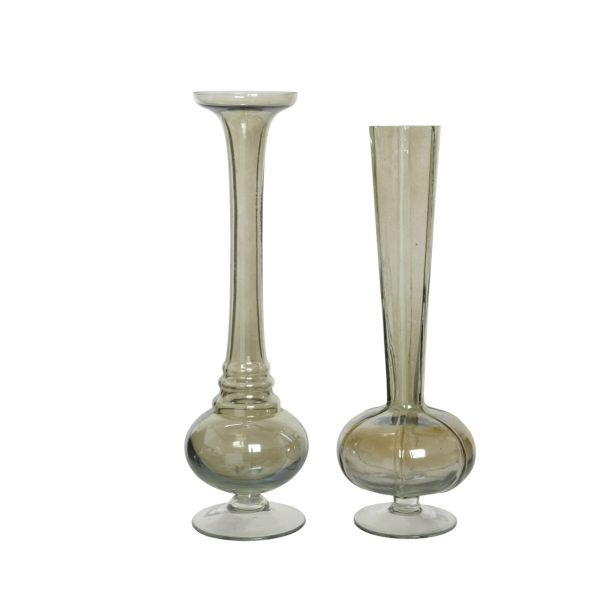 STEKLENA VAZA DECORIS PROZORNA/ZELENA VIŠINA 28 CM, SORT