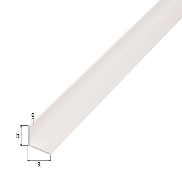 KOTNI PROFIL ALBERTS PVC 25X25X1.5X2600 MM BEL