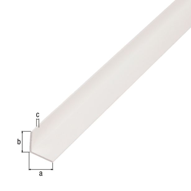 KOTNI PROFIL ALBERTS PVC 30X30X1.1X2600 MM BEL