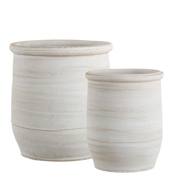 PE ZUNANJI LONEC MICA RABAT LONEC OKROGEL BEL - V38XD34CM
