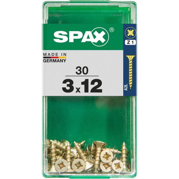 UNIVERZALNI VIJAK SPAX PZ 3X12 YELLOX A2G V ZAVITKU 30KOS