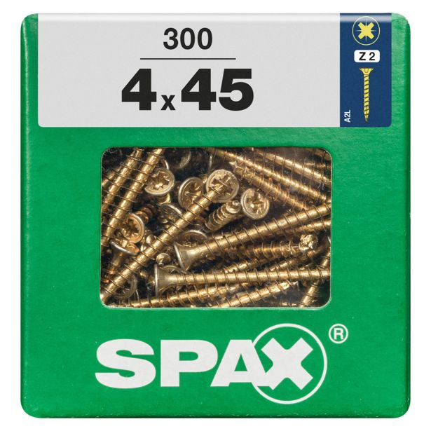 UNIVERZALNI VIJAK SPAX PZ 4X45 YELLOX A2G V ZAVITKU 300KOS