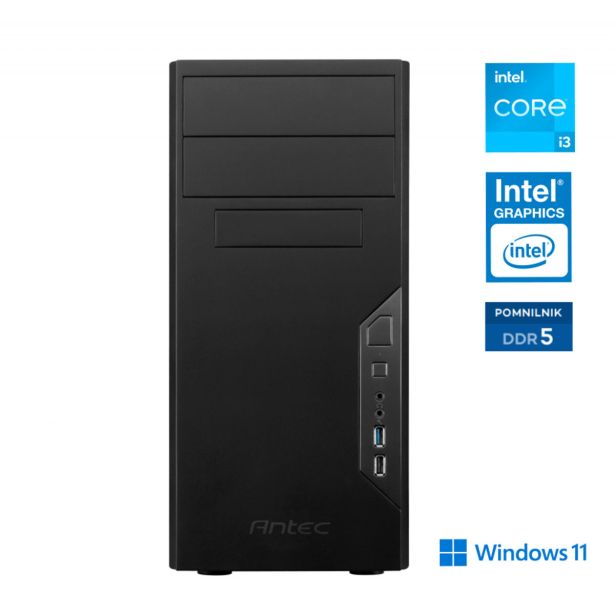 RAČUNALNIK ANNI OFFICE OPTIMAL I3-14100 / INTEL UHD / 8 GB / 500 GB / W11P