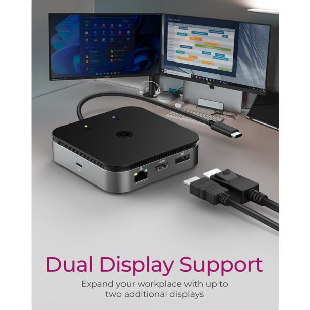 RAČUNALNIŠKI DODATEK ICY BOX USB 4.0 DOCK ZA 2 MONITORJA