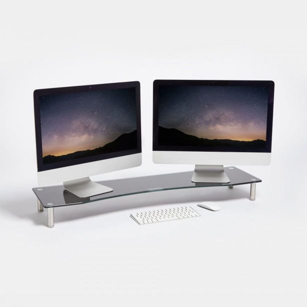 RAČUNALNIŠKI DODATEK VONHAUS STEKLEN PODSTAVEK ZA MONITOR XL ČRN