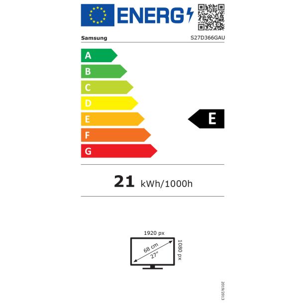 RAČUNALNIŠKI MONITOR SAMSUNG LS27D366GAU 27"/FHD/VA/100HZ/4MS