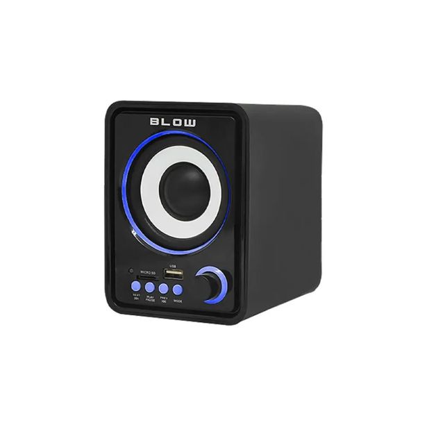 RAČUNALNIŠKI ZVOČNIKI BLOW MS-26, 2.1 STEREO USB MICROSD, LED OSVETLITEV