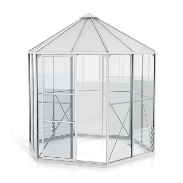 RASTLINJAK, STEKLO-V.PLOŠ VITAVIA PAVILJON HERA 4500 ESG/VP ALU 2.5X5.5M