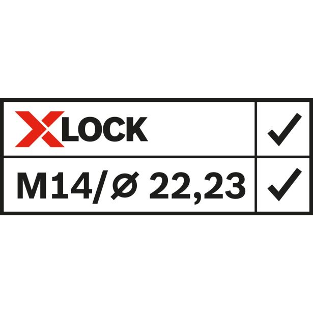 LAMELNA PLOŠČA BOSCH X-LOCK, RAVNA IZVEDBA, PLASTIČNA PLOŠČA, 125MM, G 40, X571,