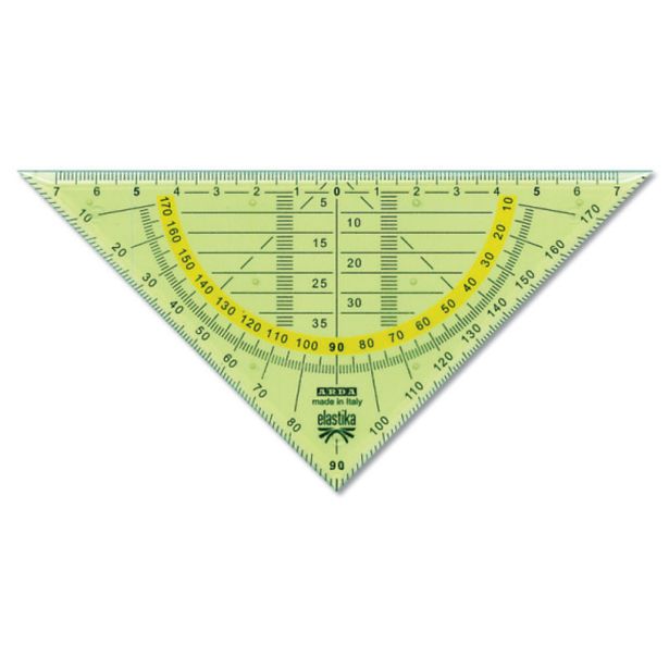 RAVNILO, ŠABLONA ARDA GEO TRIKOTNIK 16 CM ELASTIKA BL.1/1 ELGEO300