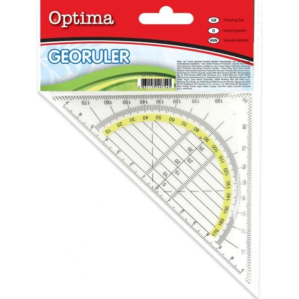 RAVNILO, ŠABLONA OPTIMA GEOTRIKOTNIK
