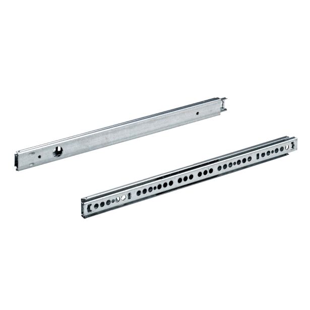 KROGLIČNO VODILO ZA PREDAL HETTICH DIY 345-550 MM, DELNI IZVLEK, UTOR PREDALA 27MM, POCINKAN