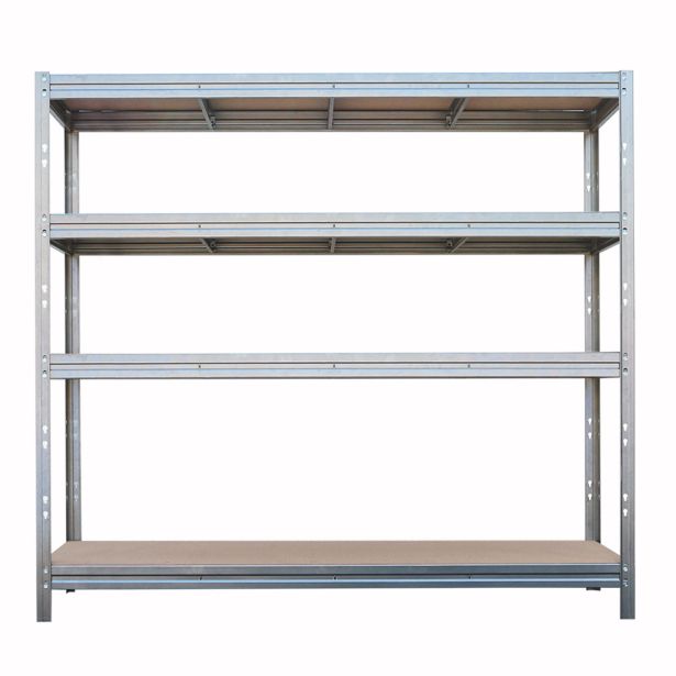 REGAL AR SHELVING 200X200X70 CM, 4 POLICE 600 KG/POLICO, SIV GALVAN