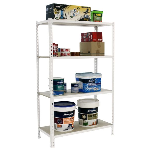 REGAL SIMONRACK 150X100X40 CM 4P/150KG BELA LES MADERCLICK PLUS
