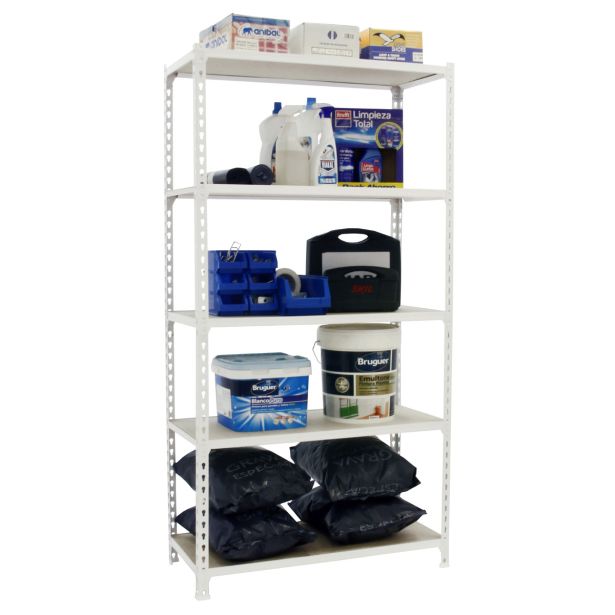 REGAL SIMONRACK 200X110X50 CM 5P/200KG MODRA ORANŽNA MADERCLICK