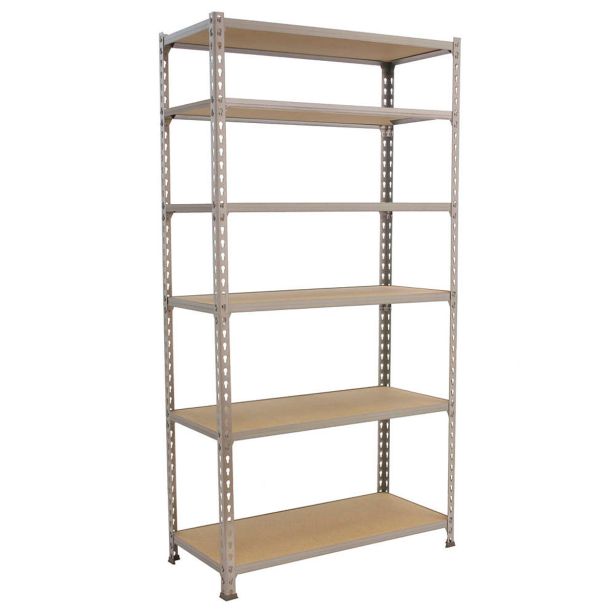 REGAL SIMONRACK 250X110X50 CM 5P/200KG BELA LES MADERCLICK SUPER