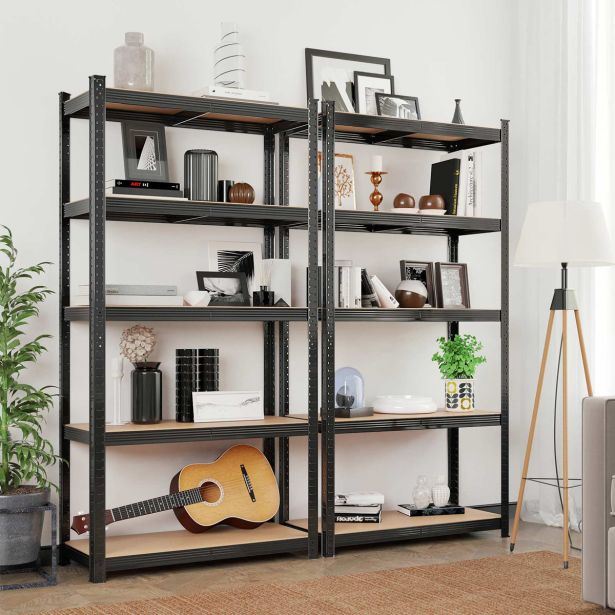 REGAL SONGMICS 180X90X40 CM 5P/130KG GLR040B01 RJAVO-ČRN