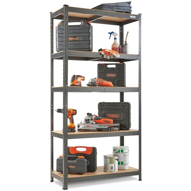 REGAL VONHAUS 180X90X40 CM 5P/175KG MDF - ANTRACIT