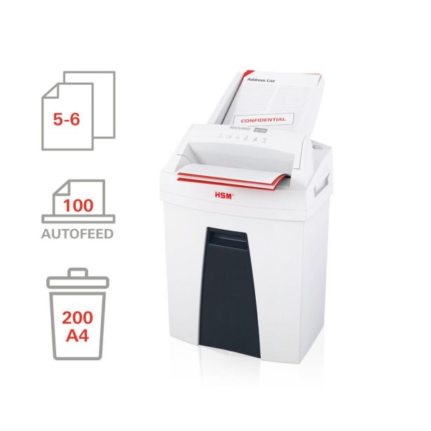 UNIČEVALNIK PAPIRJA HSM AF100/4X25 SECURIO P-4 2063