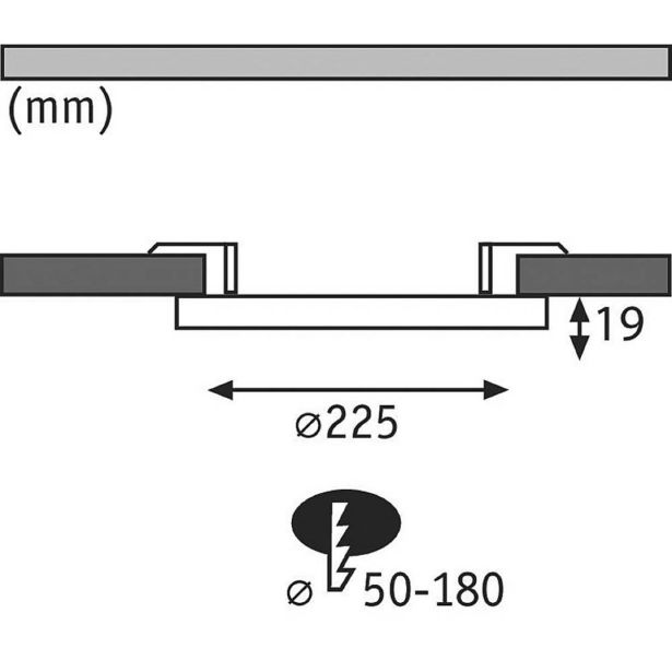 LED PANEL RL 2V1 COVER IT 16.5W SENZOR NW FI=225MM