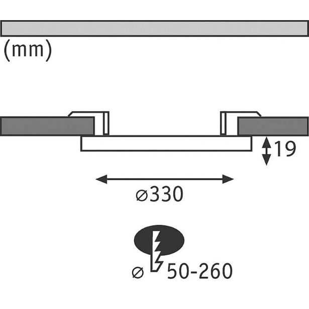 LED PANEL RL 2V1 COVER IT 22W SENZOR NW FI=330MM