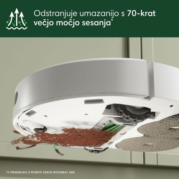 ROBOTSKI SESALNIK IROBOT COMBO PLUS 405 +AVTOWASH BEL