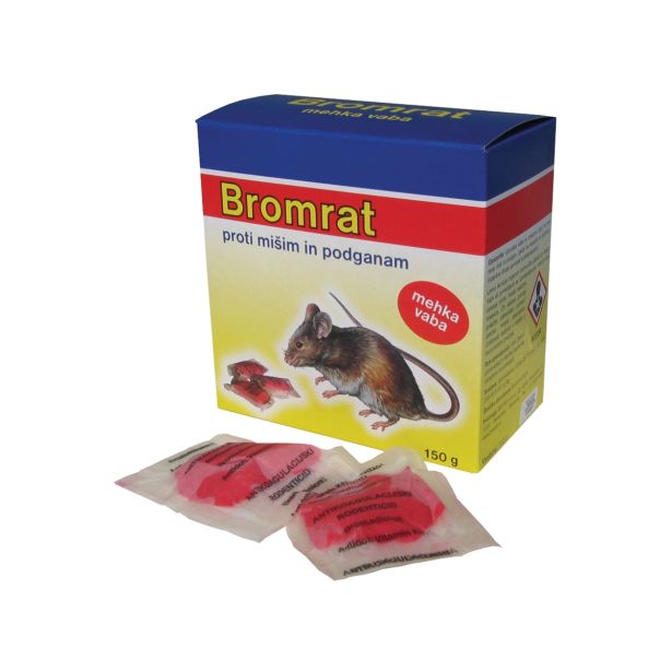 RODENTICID BROMRAT MEHKA VABA 150 G