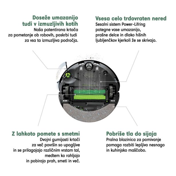 ROBOTSKI SESALNIK IROBOT ROOMBA COMBO C7558 J7+