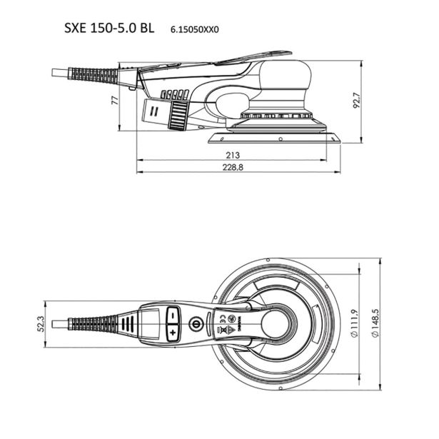 ORBITALNI BRUSILNIK METABO SXE 150-5.0 B