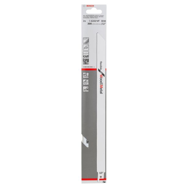 LIST SABLJASTE ŽAGE BOSCH S 1222 VF 2-DELNI KOMPLET