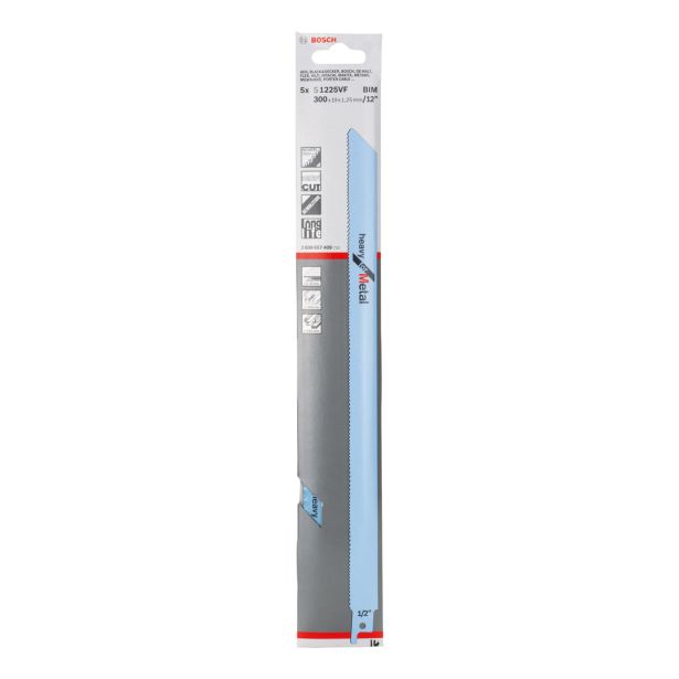 LIST SABLJASTE ŽAGE BOSCH S 1225 VF 5-DELNI KOMPLET