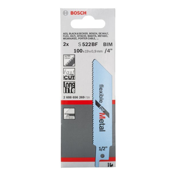 LIST SABLJASTE ŽAGE BOSCH S 522 BF 2-DELNI KOMPLET