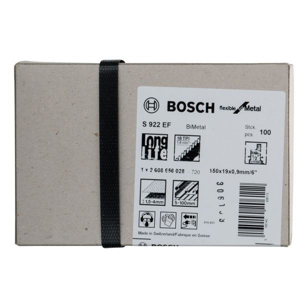 LIST SABLJASTE ŽAGE BOSCH S 922EF 100-DELNI KOMPLET