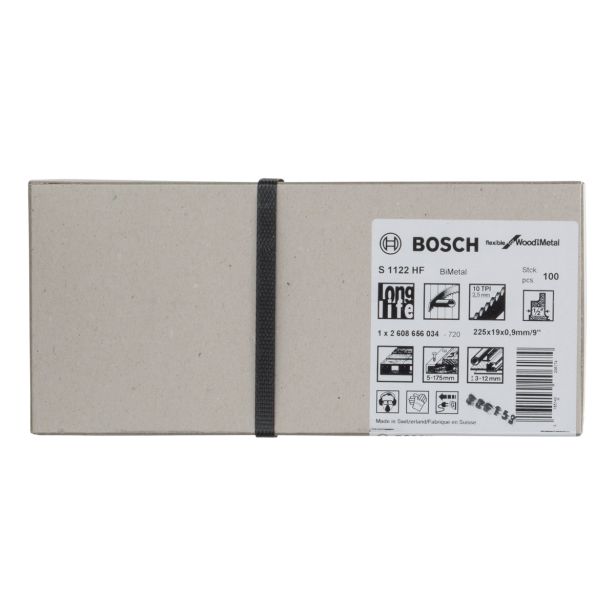 LIST SABLJASTE ŽAGE BOSCH S1122HF 100-DELNI KOMPLET