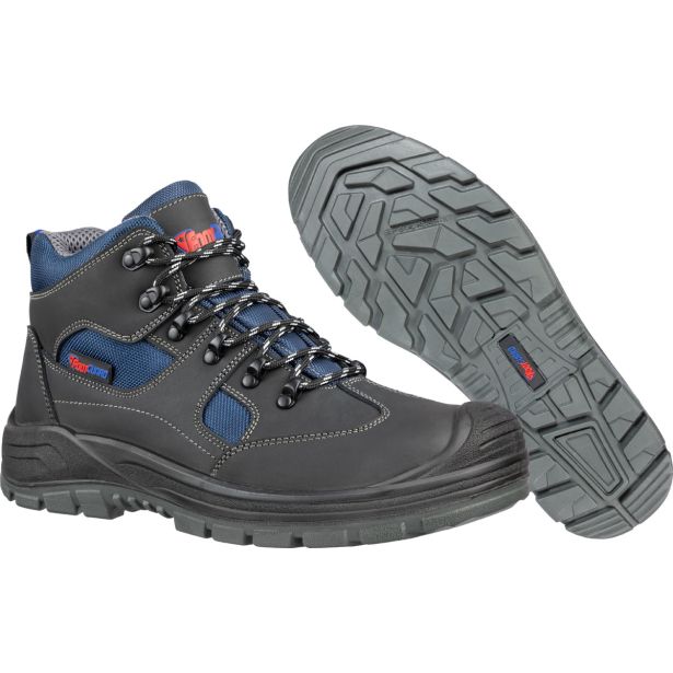 VISOKI DELOVNI ČEVLJI FOOTGUARD SAFE MID ŠT.41, ČRN/MODER S3 SRC