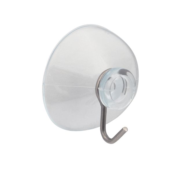 PVC OBEŠALNA KLJUKA WALTECO SAMOLEPILNA PROZORNA 40MM