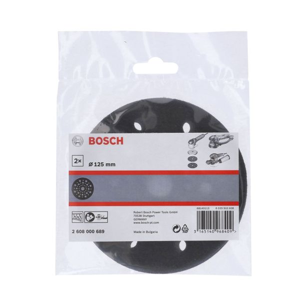 SAMOPRITRILNI BRUSNI DISK BOSCH 125MM 8 LUKENJ G40 EXC470 ZA LES IN BARVO