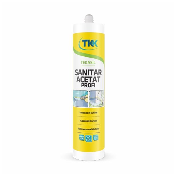 SANITARNI SILIKON TEKASIL TRANSPARENT ACETAT 300 ML