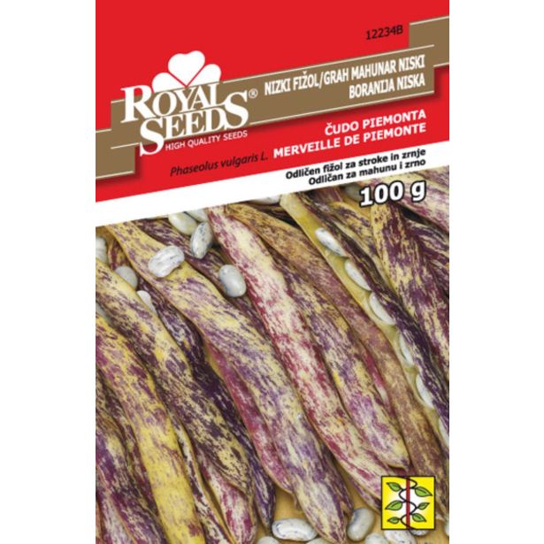 STROČNICA ROYAL SEEDS FIŽOL ČUDO PIEM. 100G