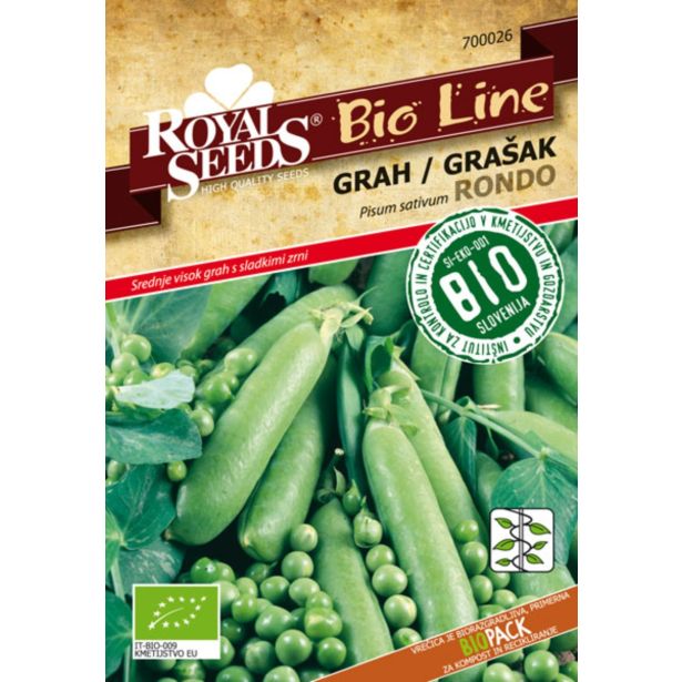 STROČNICA ROYAL SEEDS GRAH RONDO BIO 26